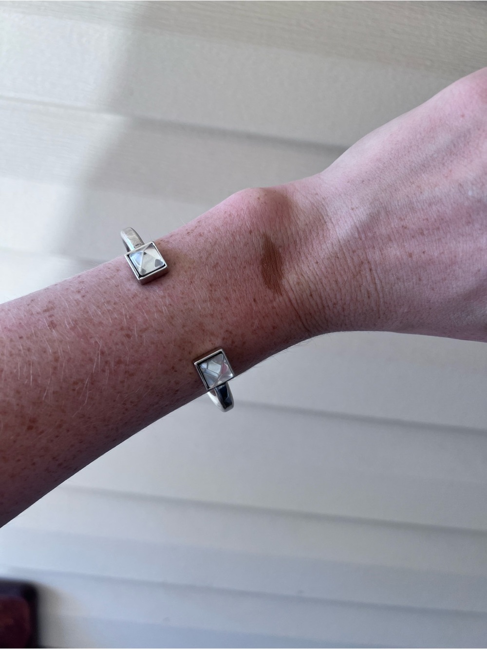 Bella Ryan heavy silver adjustable cuff NEW